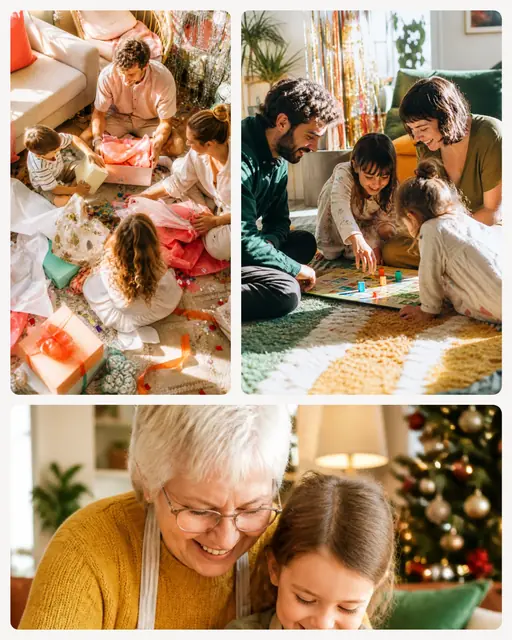 3 photo Christmas collage