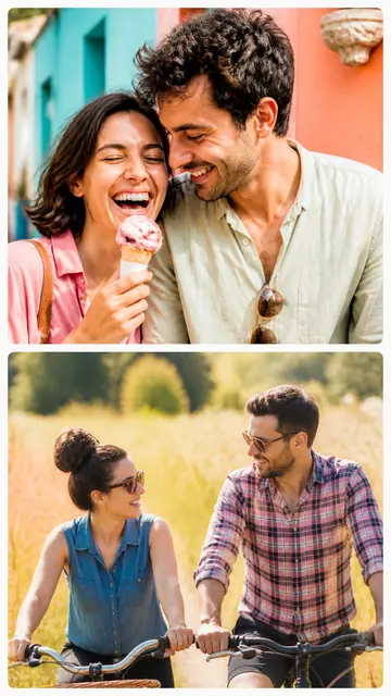 2 photo couple collage with a 1 by 2 grid, sized for a story