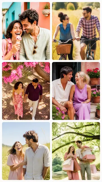 6 photo couple collage, sized for a story
