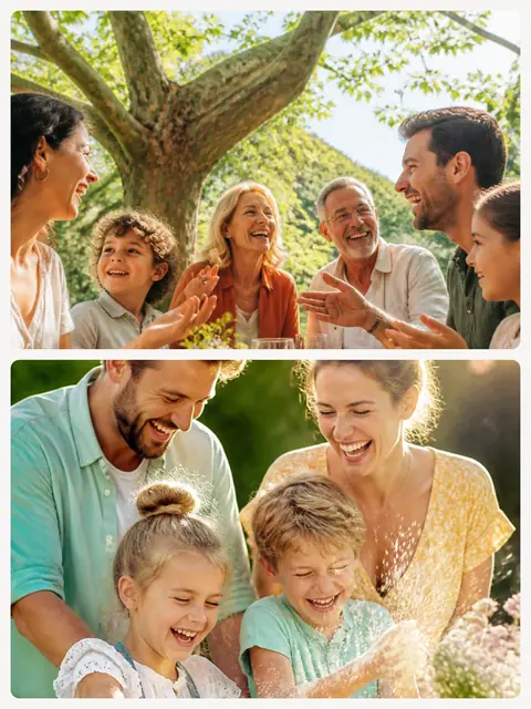 2 photo family collage with a 1 by 2 grid, sized for a print