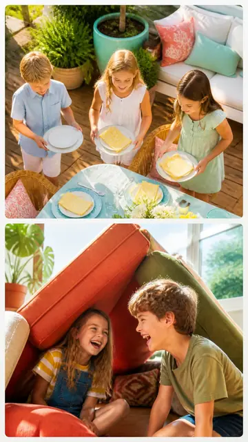 2 photo family collage with a 1 by 2 grid, sized for a story