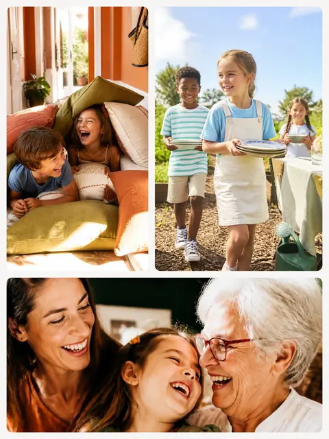 3 photo family collage, sized for a print