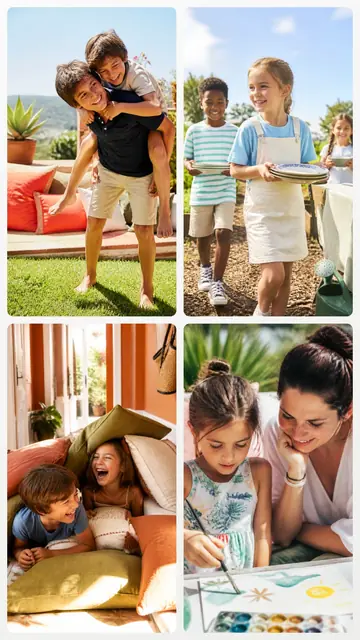 4 photo family collage, sized for a story