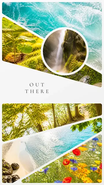 6 photo nature collage, sized for a story
