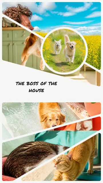 6 photo pet collage, sized for a story