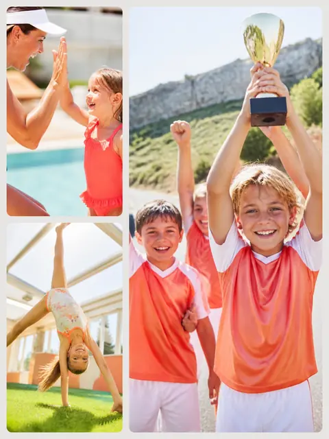 3 photo sports collage, sized for a print