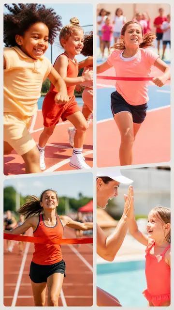 4 photo sports collage, sized for a story