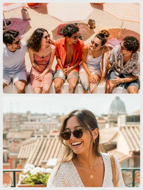 2 photo travel collage with a 1 by 2 grid, sized for a print