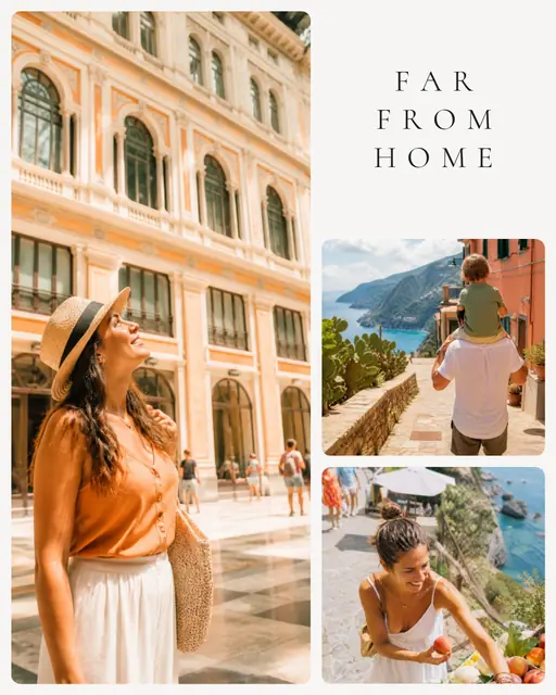 3 photo travel collage