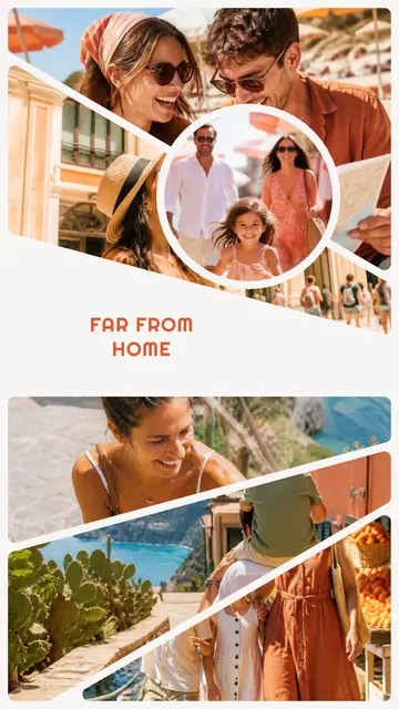 6 photo travel collage, sized for a story