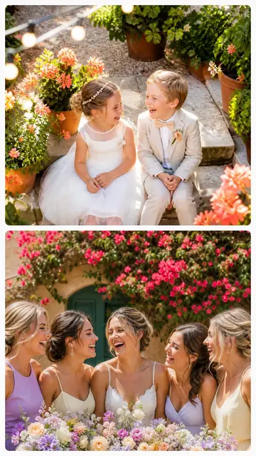 2 photo wedding collage with a 1 by 2 grid, sized for a story