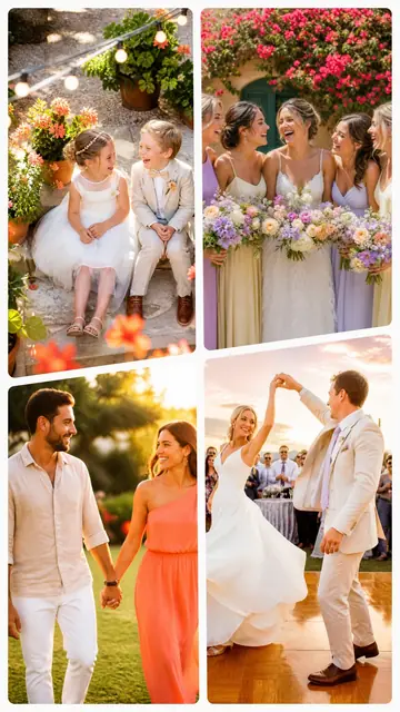 4 photo wedding collage, sized for a story